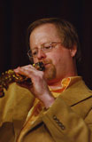 Matt Finley, soprano sax.  Photo by Duane Beyer.